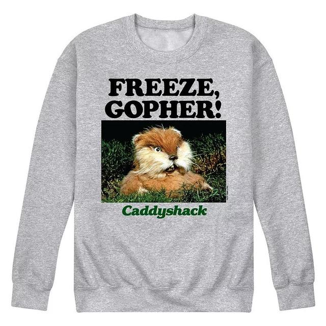 Mens Caddy Shack Freeze Gopher Fleece Sweatshirt Grey Gray Product Image