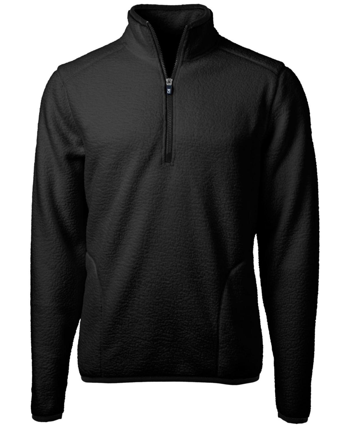 Cutter & Buck Cascade Eco Sherpa Fleece Mens Big & Tall Quarter Zip Jacket Product Image