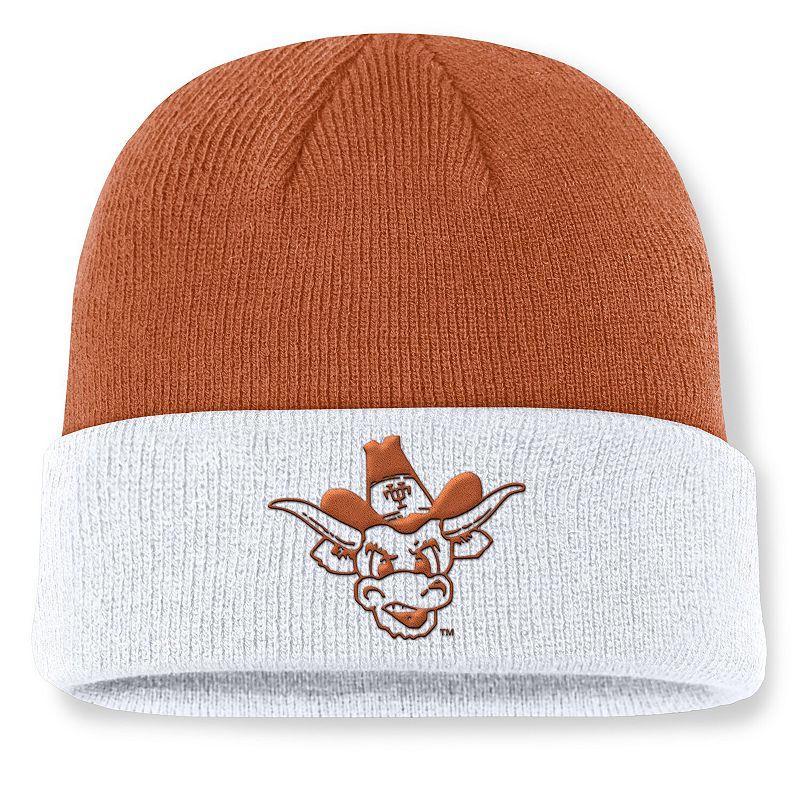 Mens Nike Texas Orange/White Texas Longhorns Legacy Terra Cuffed Knit Hat Product Image