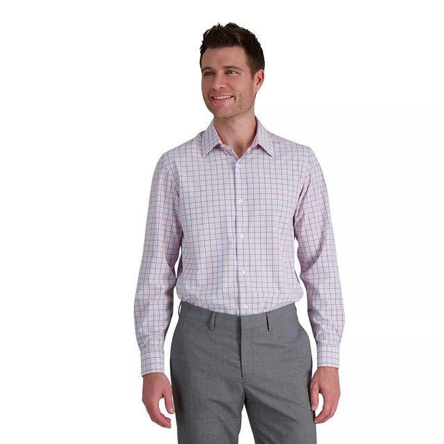 Mens Haggar Smart Wash Slim Fit Wrinkle Free Dress Shirt Product Image