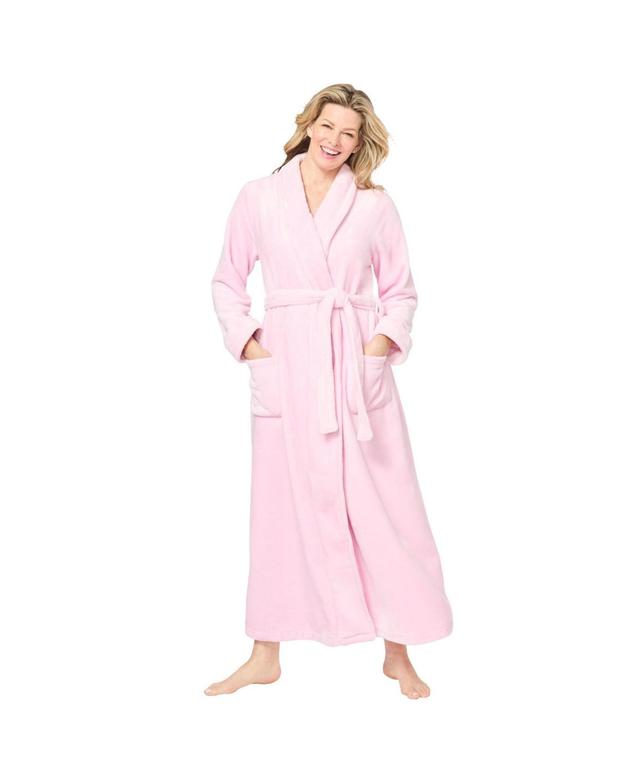 Dreams & Co. Womens Plush Wrap Robe Product Image