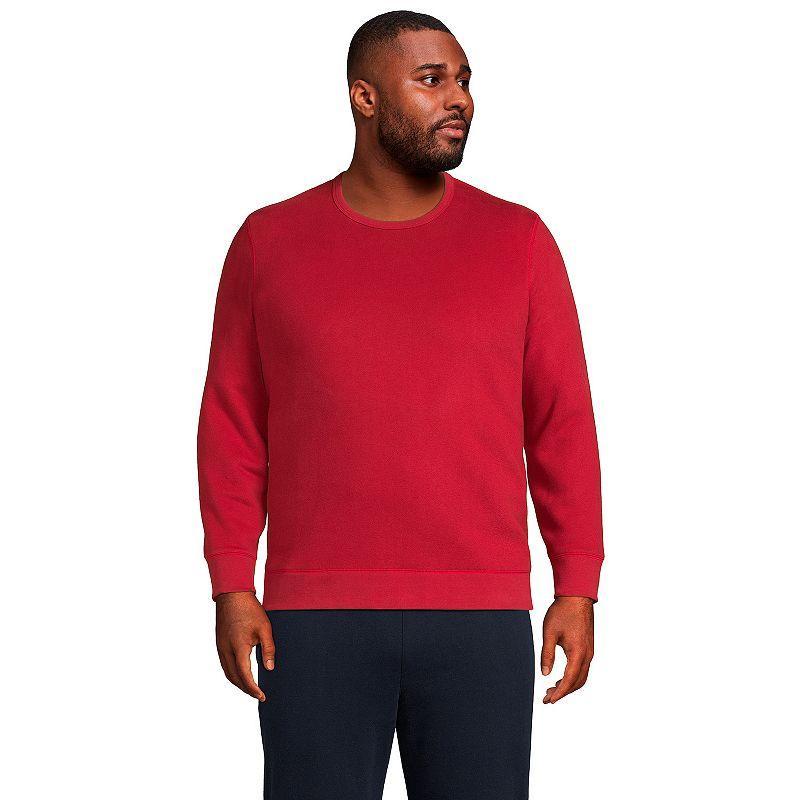 Big & Tall Lands End Serious Sweats Crewneck Sweatshirt, Mens Gray Grey Product Image