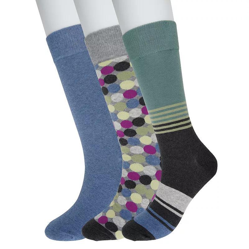 Mens Sonoma Goods For Life 3-pack Patterned Dress Socks Product Image