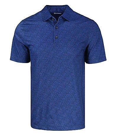 Cutter  Buck Pike Eco Pebble Print Short Sleeve Polo Shirt Product Image