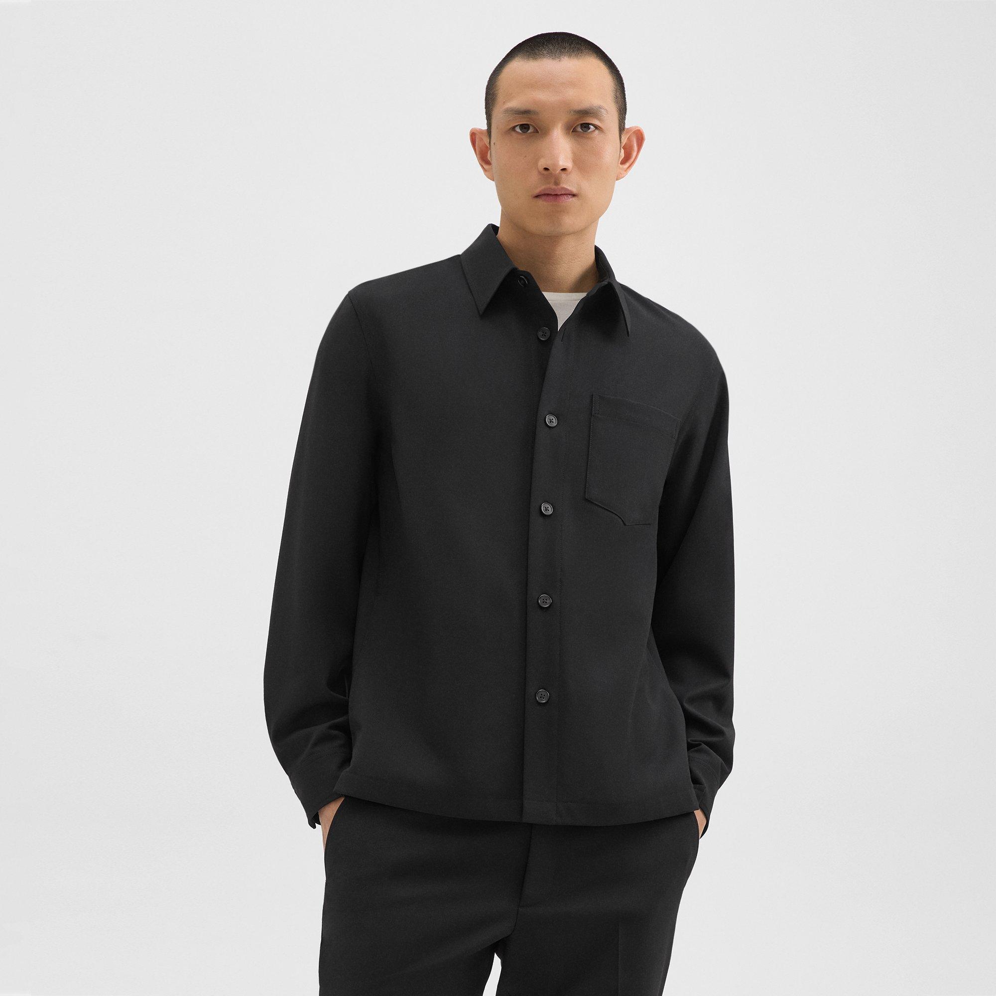 Wool-Blend Twill Overshirt | Theory Product Image