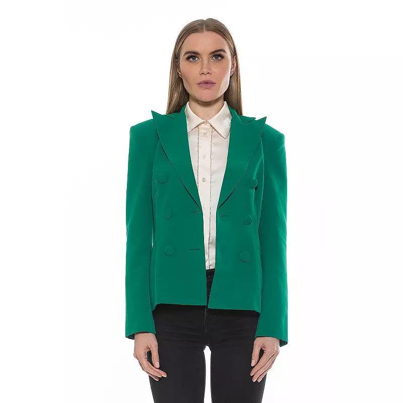 Alexia Admor Womens Lianne Double Breasted Blazer - Navy Product Image