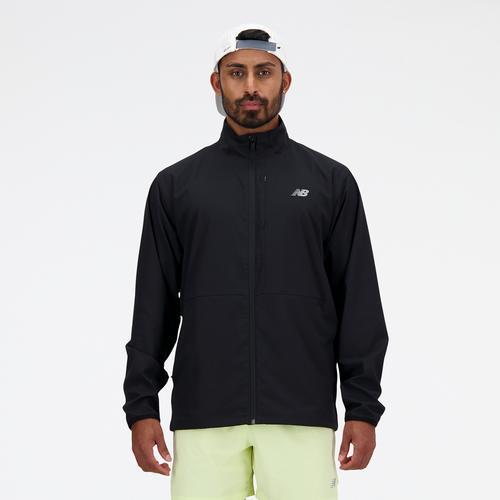 New Balance Mens New Balance Athletics Stretch Woven Jacket - Mens Black Product Image