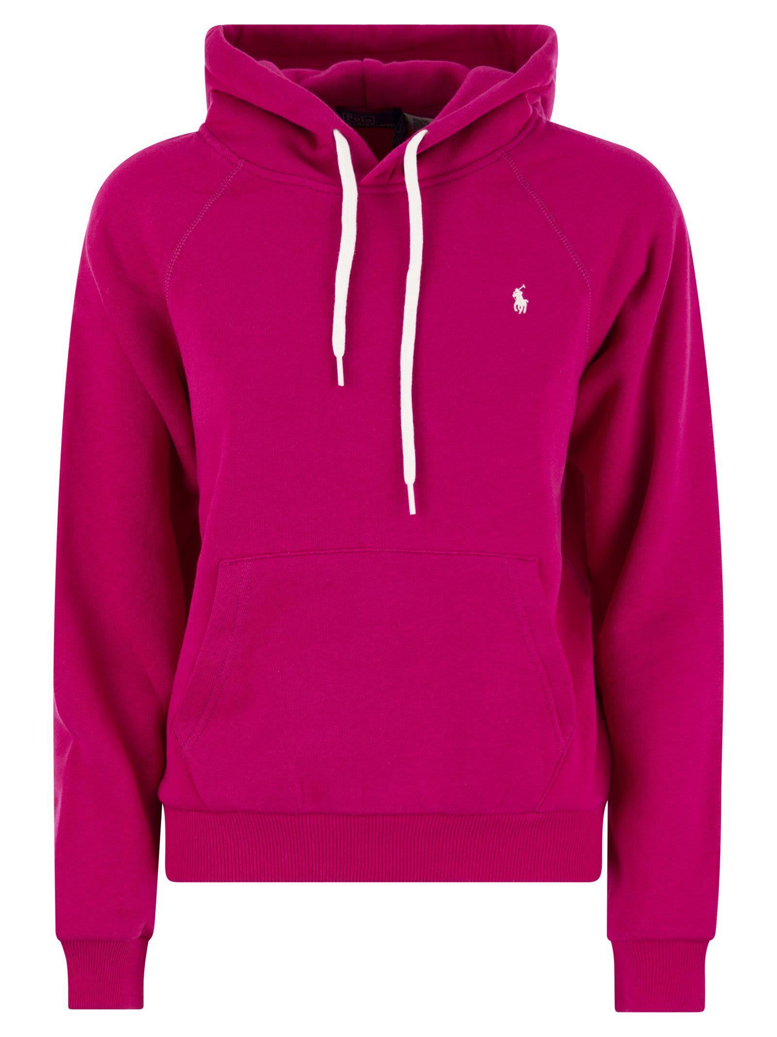 POLO RALPH LAUREN Cotton Sweatshirt With Logo In Pink Product Image