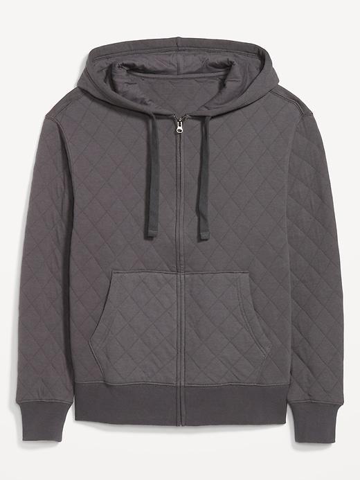 Quilted Full-Zip Sweatshirt Product Image