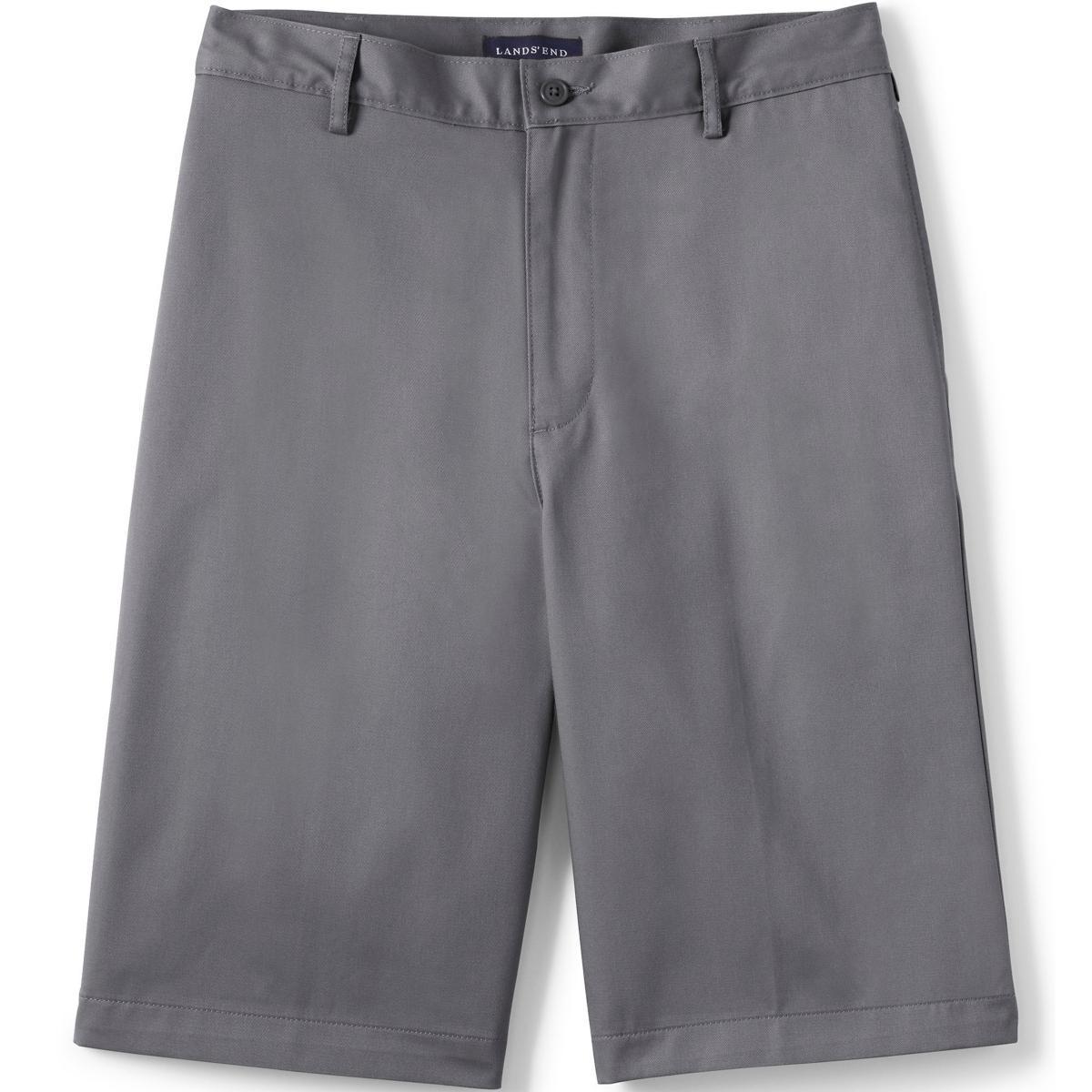 Mens Lands End Plain Front Wrinkle-Resistant Chino Shorts Product Image