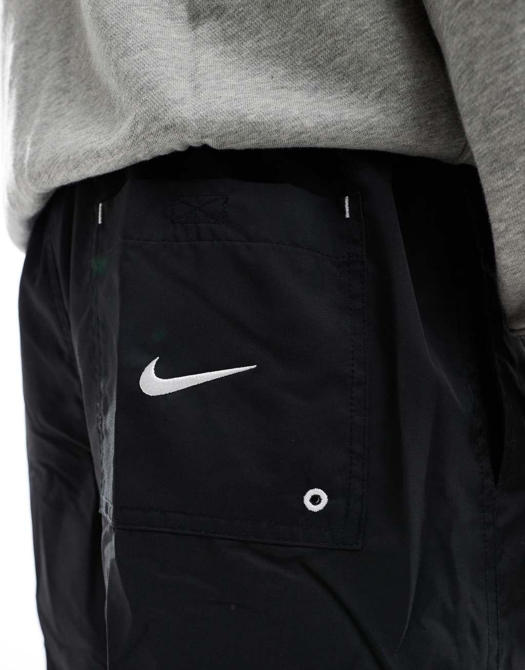 Nike Block 2.0 logo woven shorts in black Product Image