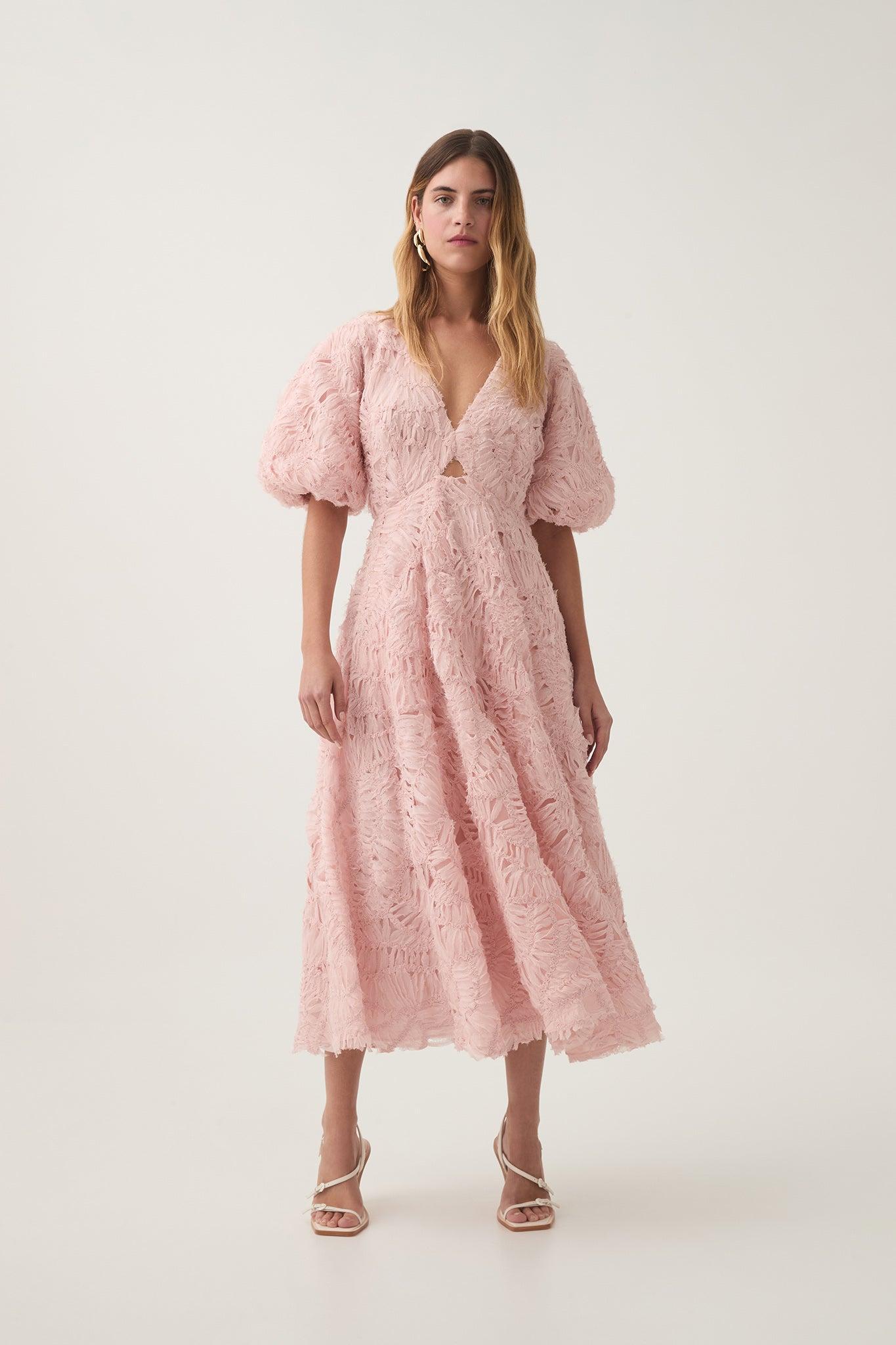 Florential Textured Midi Dress Product Image