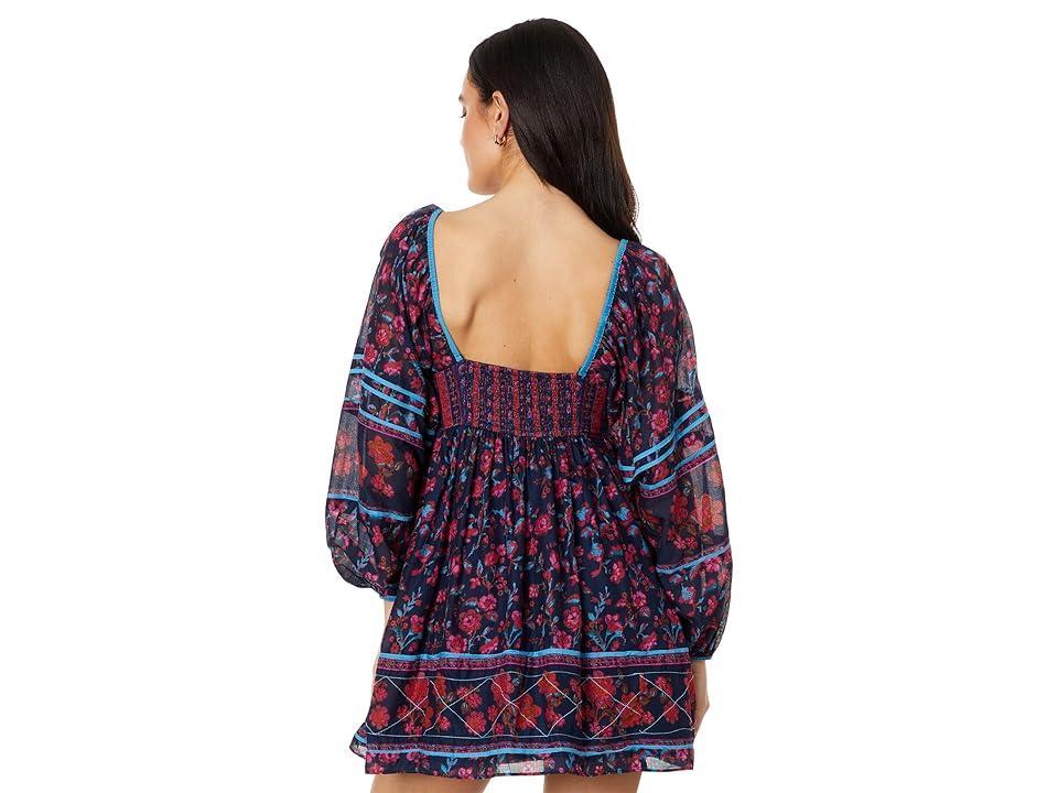 Free People Endless Afternoon Print Long Sleeve Minidress Product Image