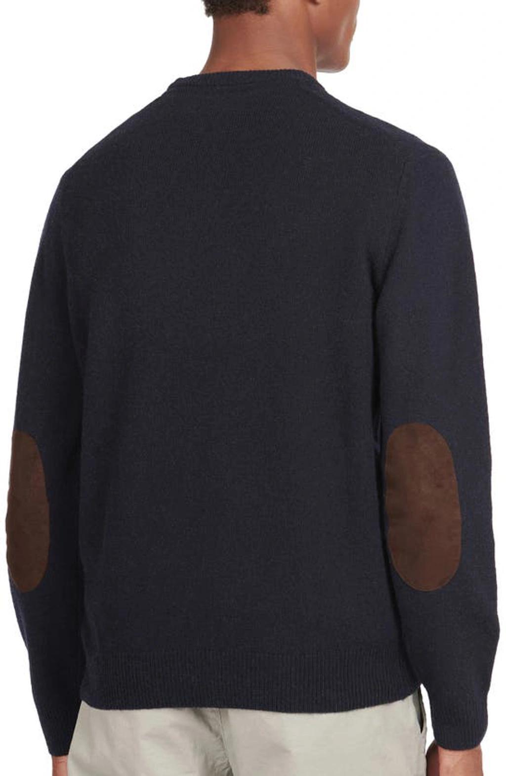 Essential Patch Crewneck Sweater In Navy Product Image