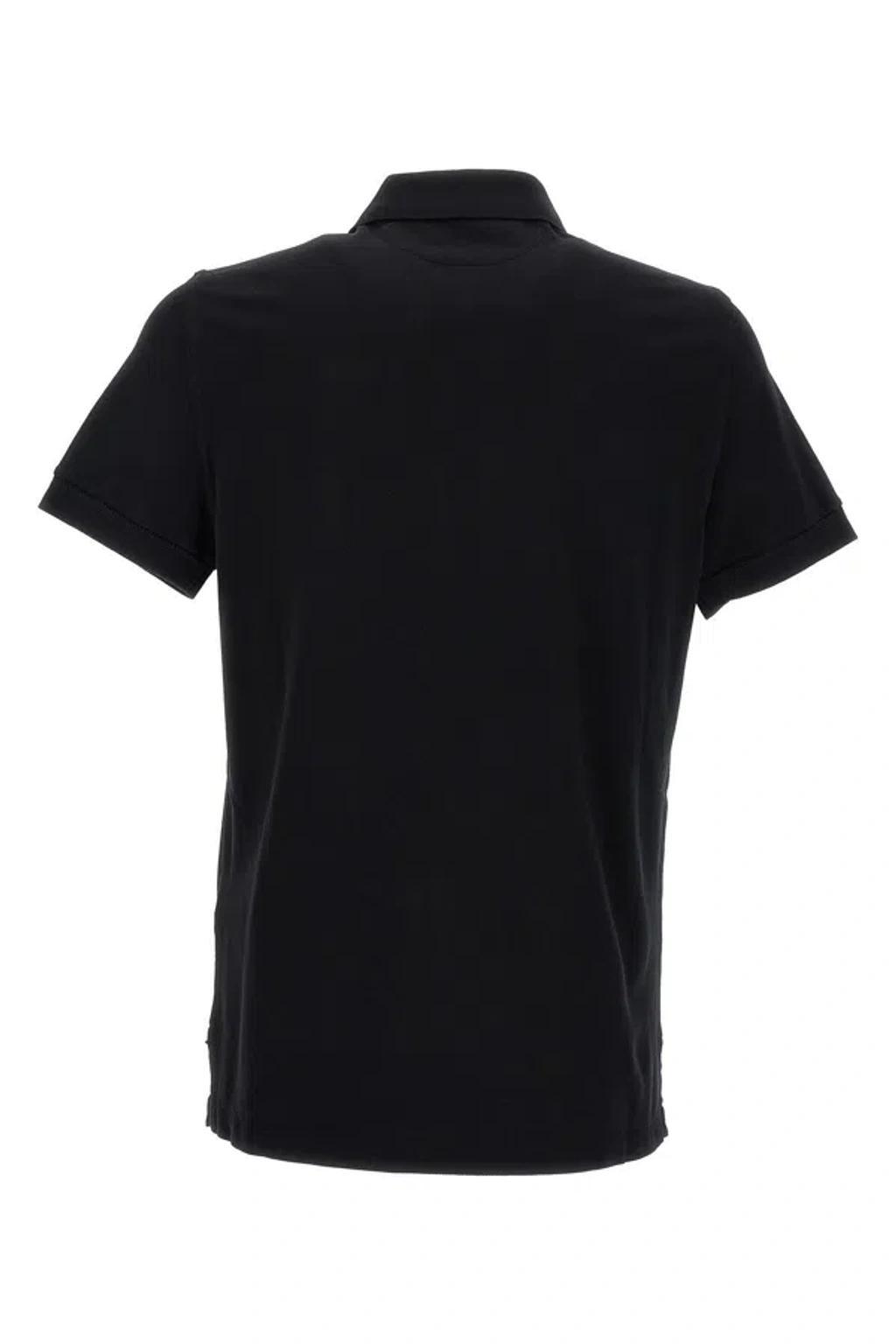 TOM FORD Short-sleeved Polo Shirt In Black Product Image