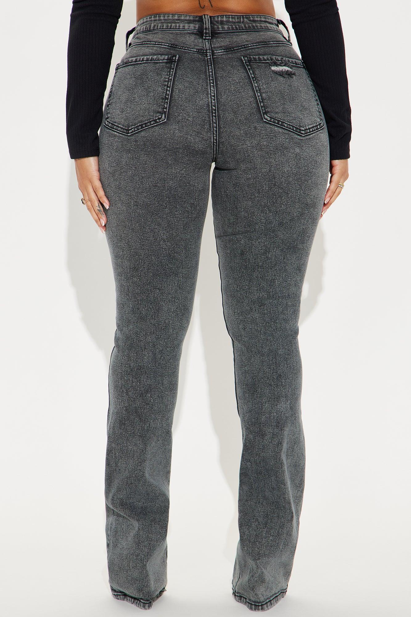 Babetown Bootcut Jeans - Grey Product Image