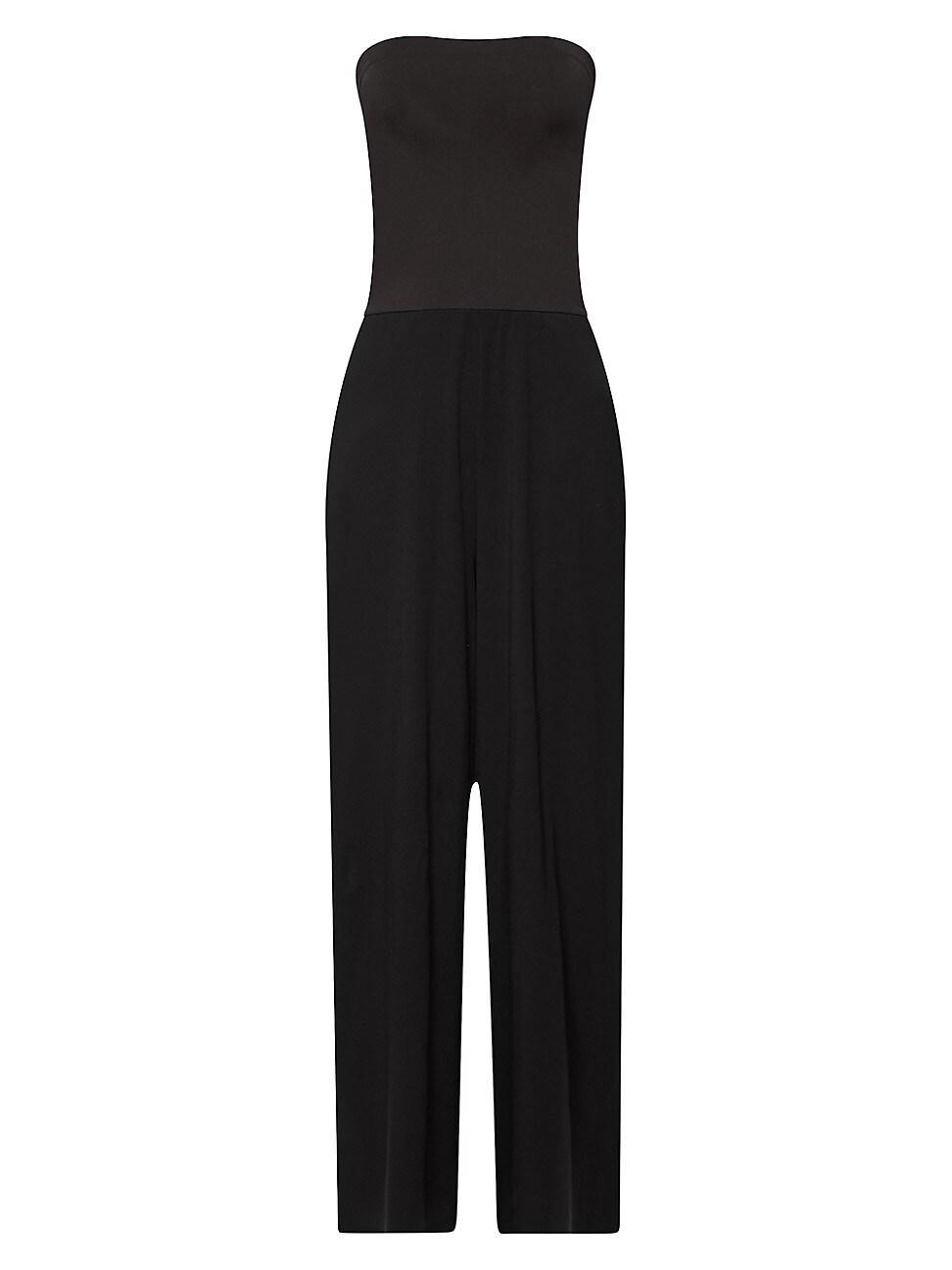 Womens Aurora Pure Strapless Jersey Wide-Leg Jumpsuit Product Image