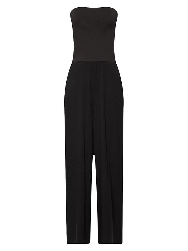 Womens Aurora Pure Strapless Jersey Wide-Leg Jumpsuit Product Image