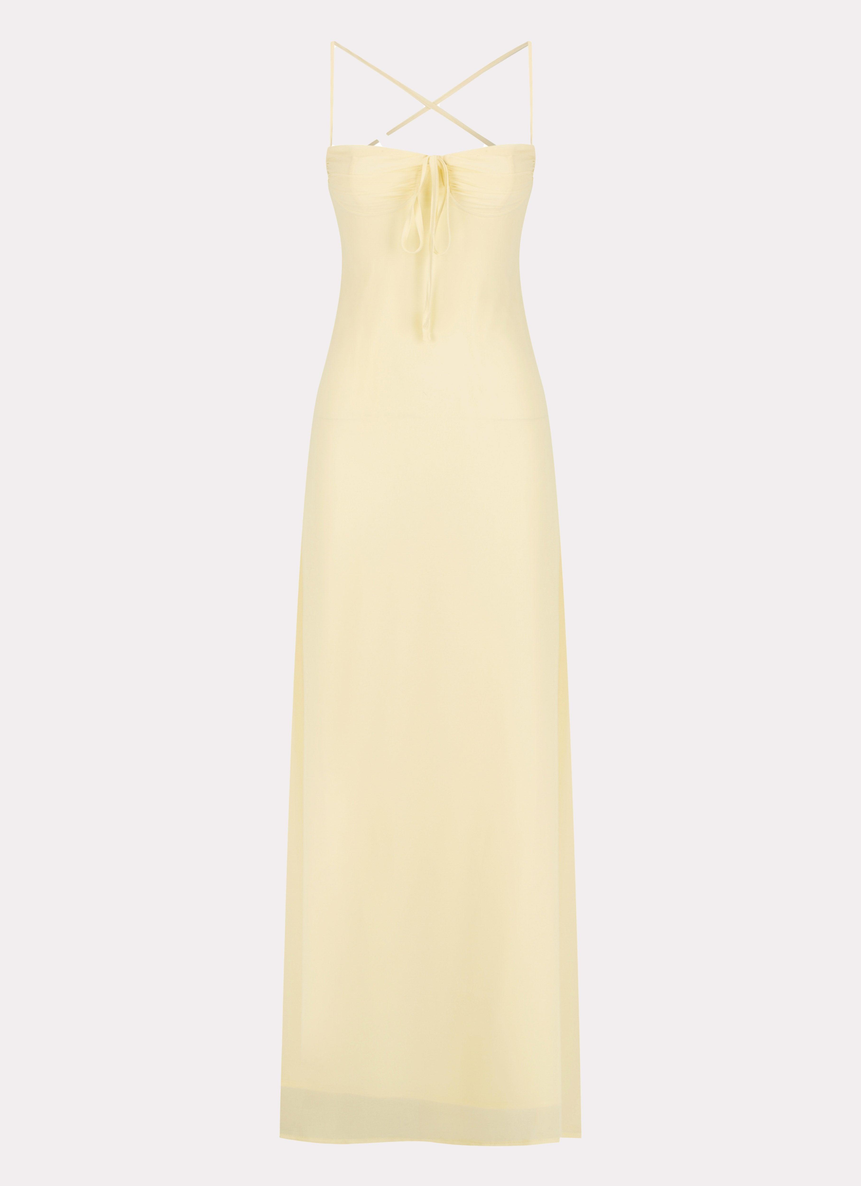 Aveline Bustier Maxi Dress - Yellow Product Image