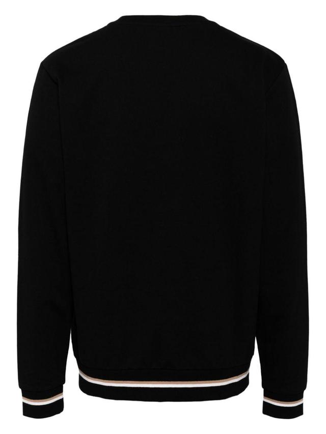 Logo-print Cotton Sweatshirt In Black Product Image