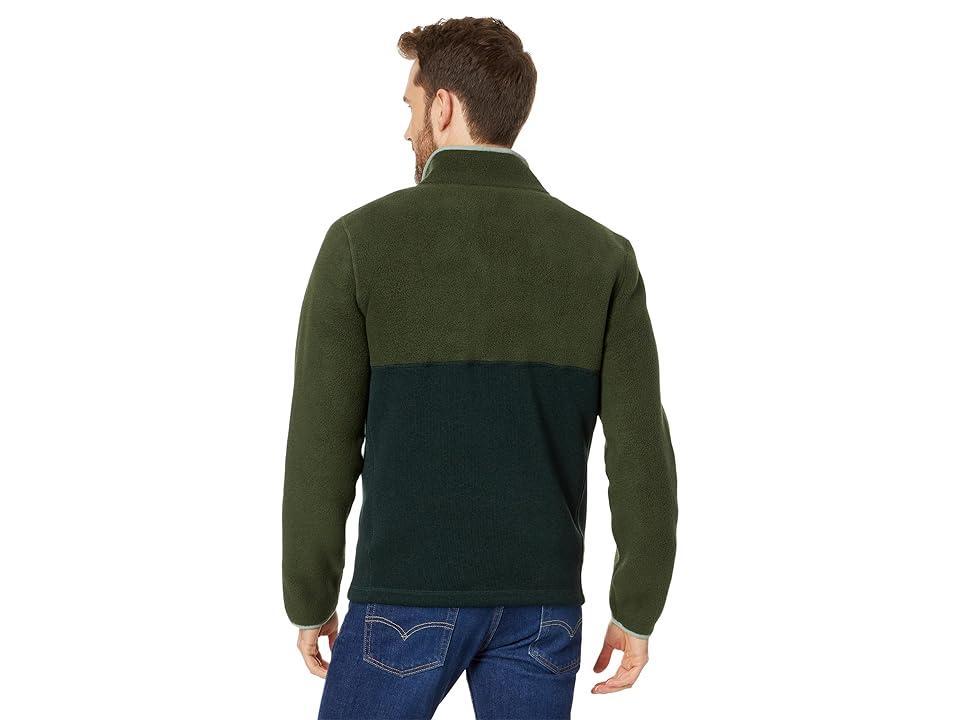 L.L.Bean Sweater Fleece Sherpa Hybrid Pullover (Forest Shade/Dark Hunter) Men's Clothing Product Image