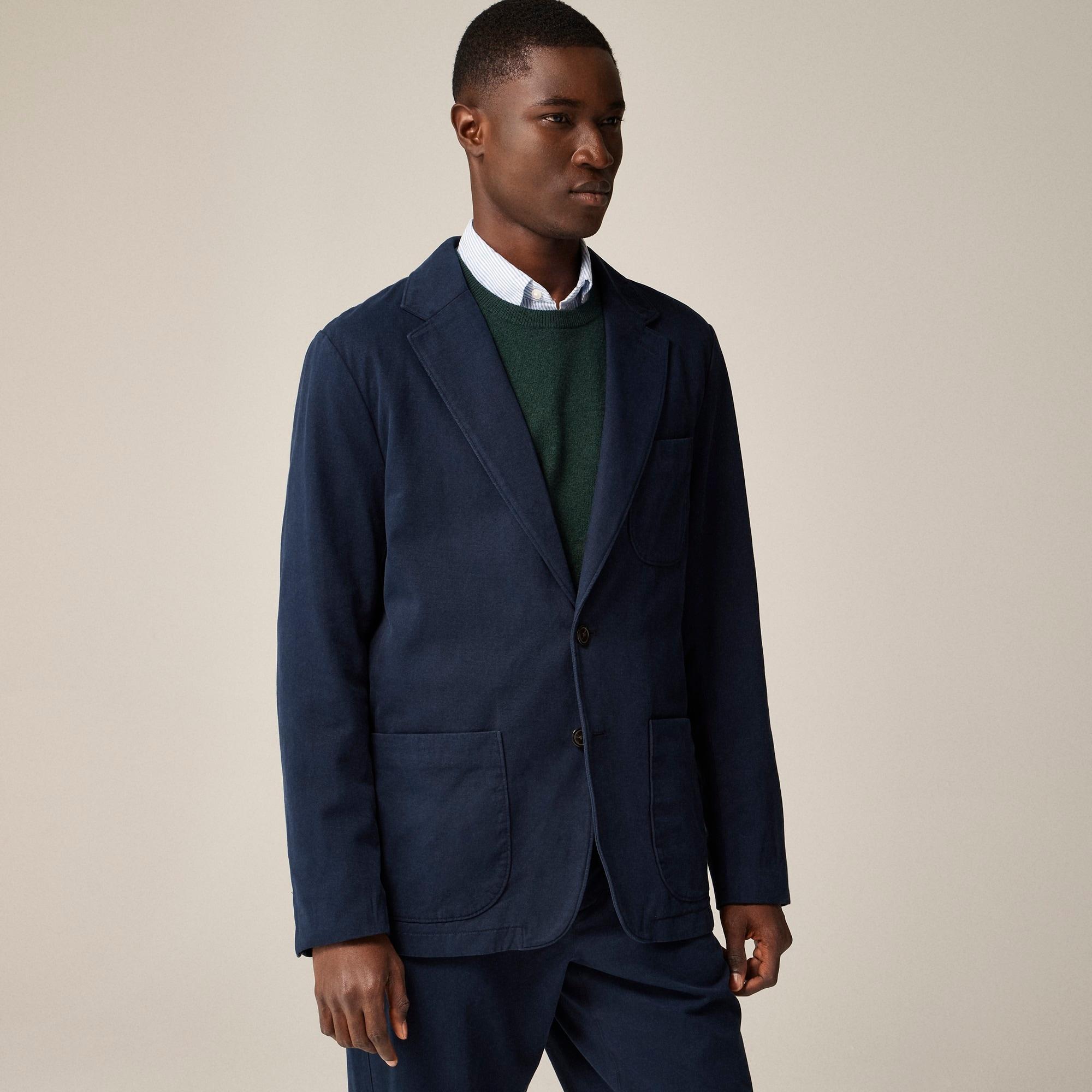 Kenmare Relaxed-fit suit jacket in Italian cotton blend Product Image