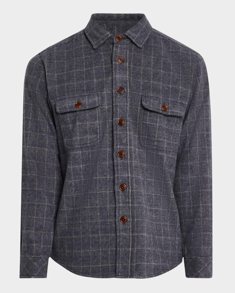 Men's Alder Check Flannel Button-Down Shirt Product Image