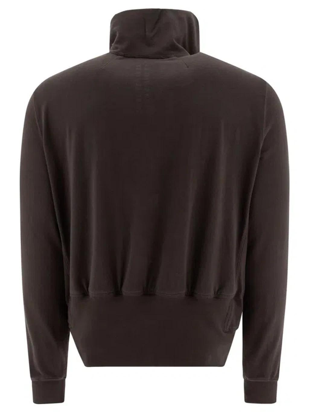 RICK OWENS Contemporary Bauhaus Jogger Sweatshirt In Brown Product Image