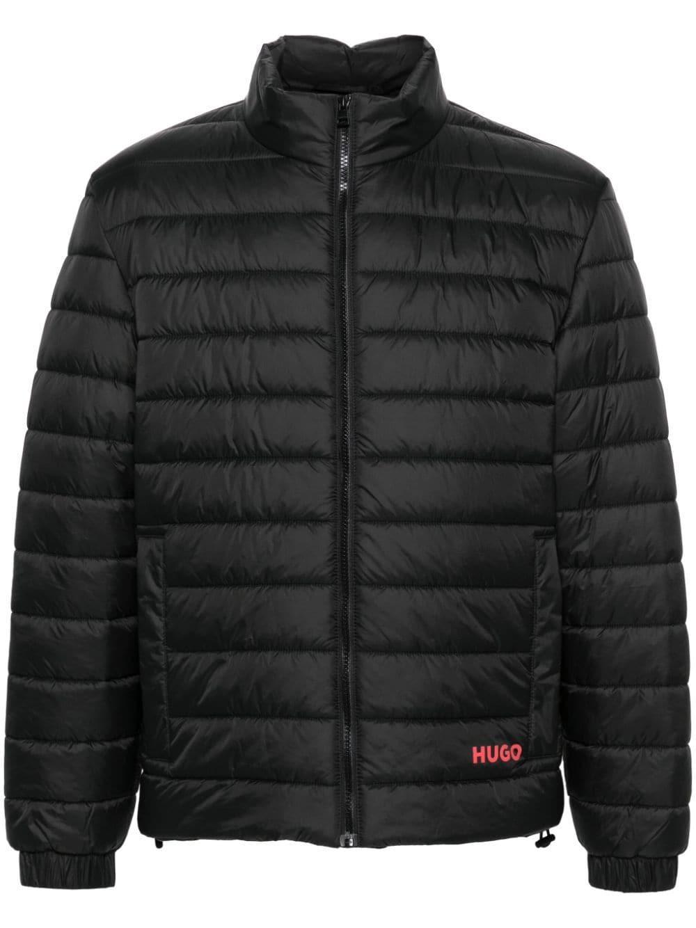 HUGO BOSS Logo-print Padded Jacket In Black Product Image