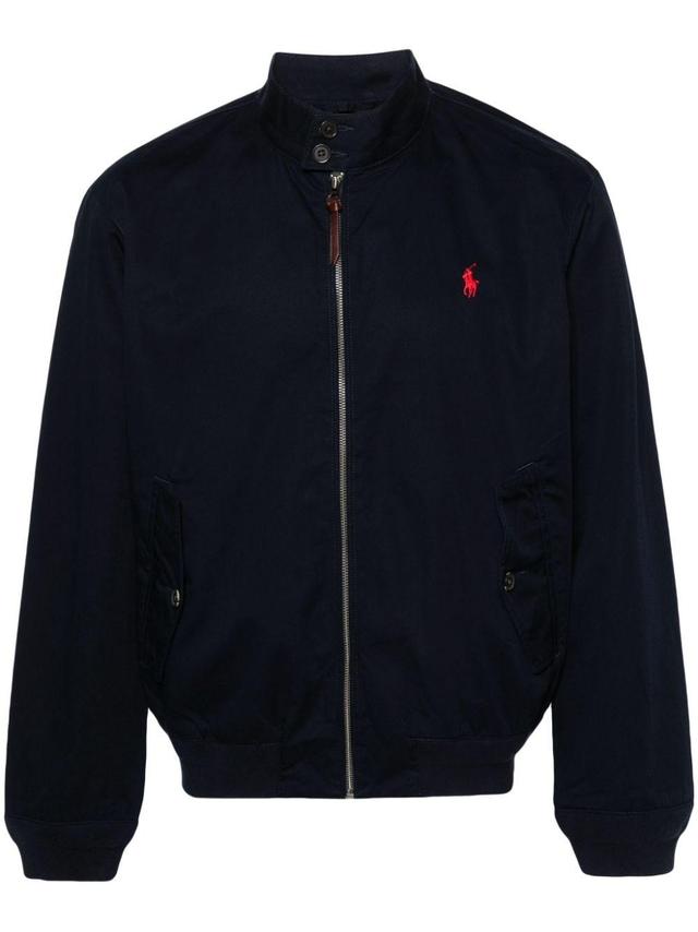 Polo Pony Cotton Jacket In Blue Product Image