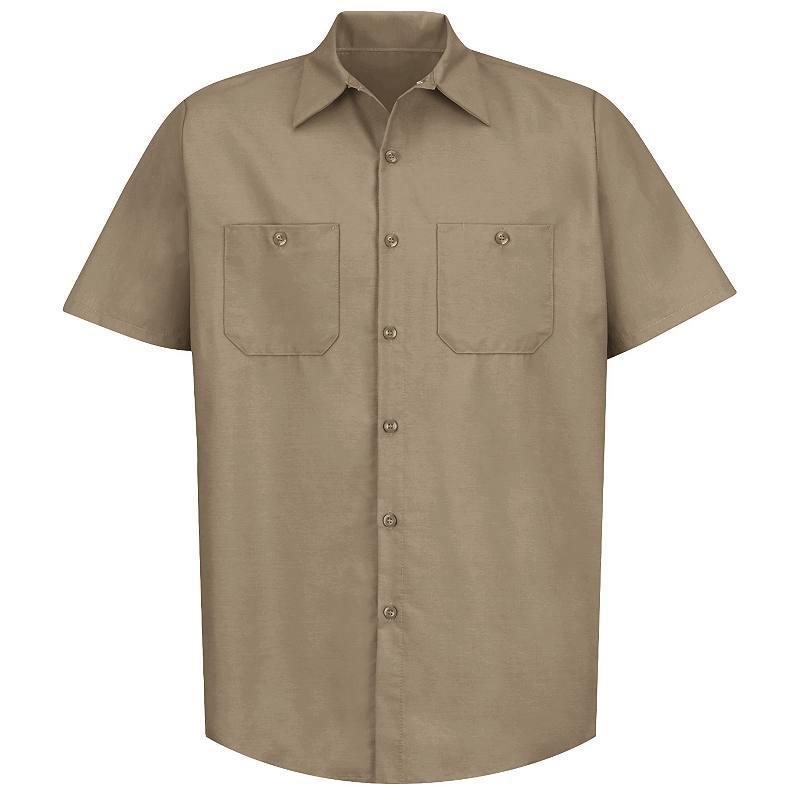 Mens Red Kap Classic Fit Industrial Button Down Work Shirt Product Image