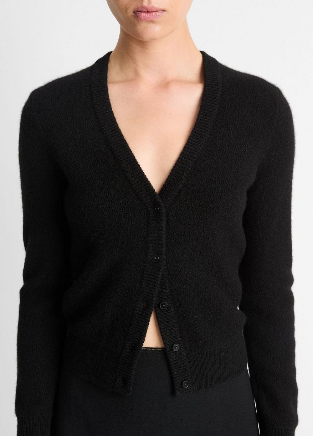 Womens Plush Cashmere Cardigan, Heather Jade Lake, Size S Vince Product Image