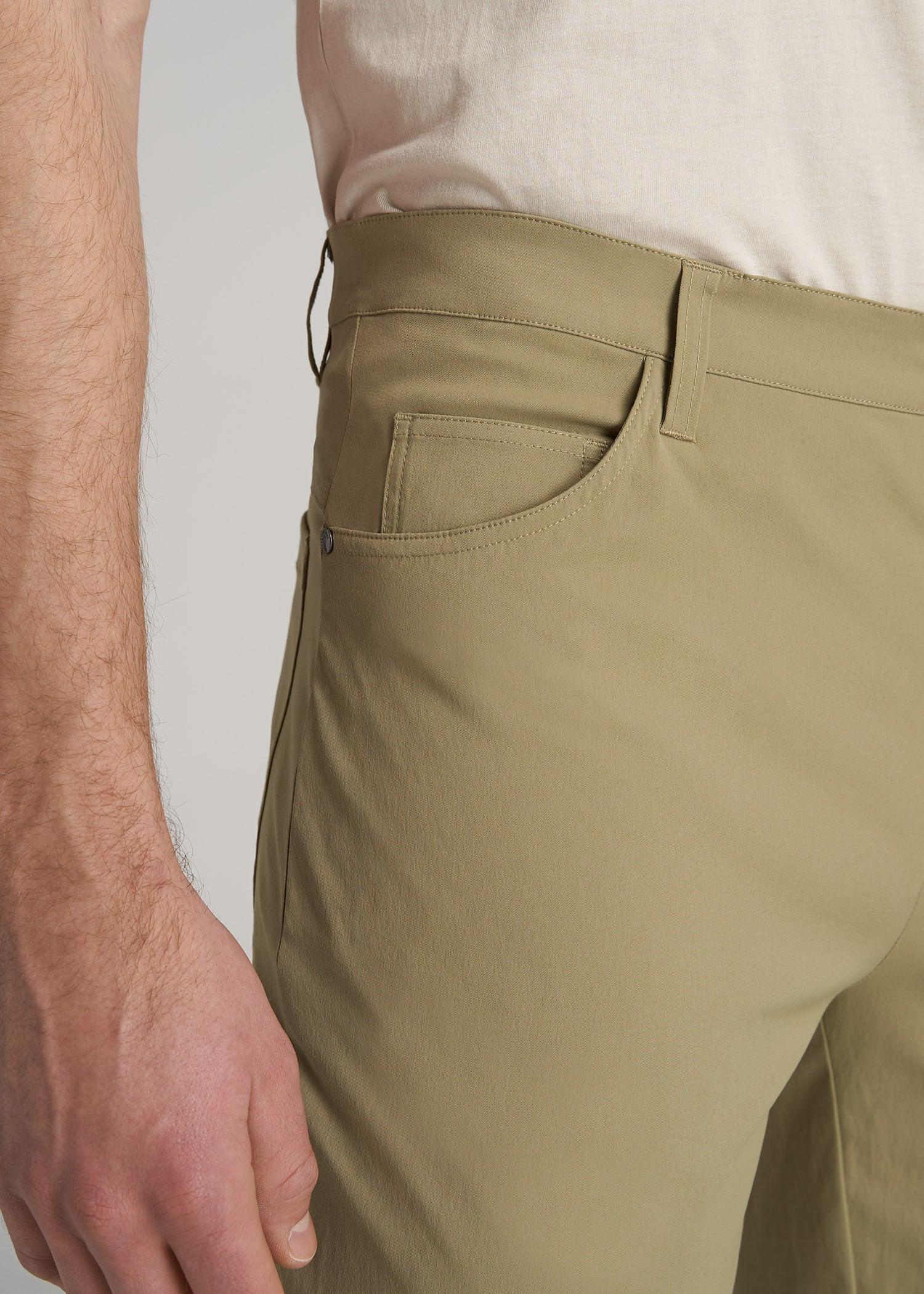 TAPERED-FIT Traveler Pants for Tall Men in Tan Product Image