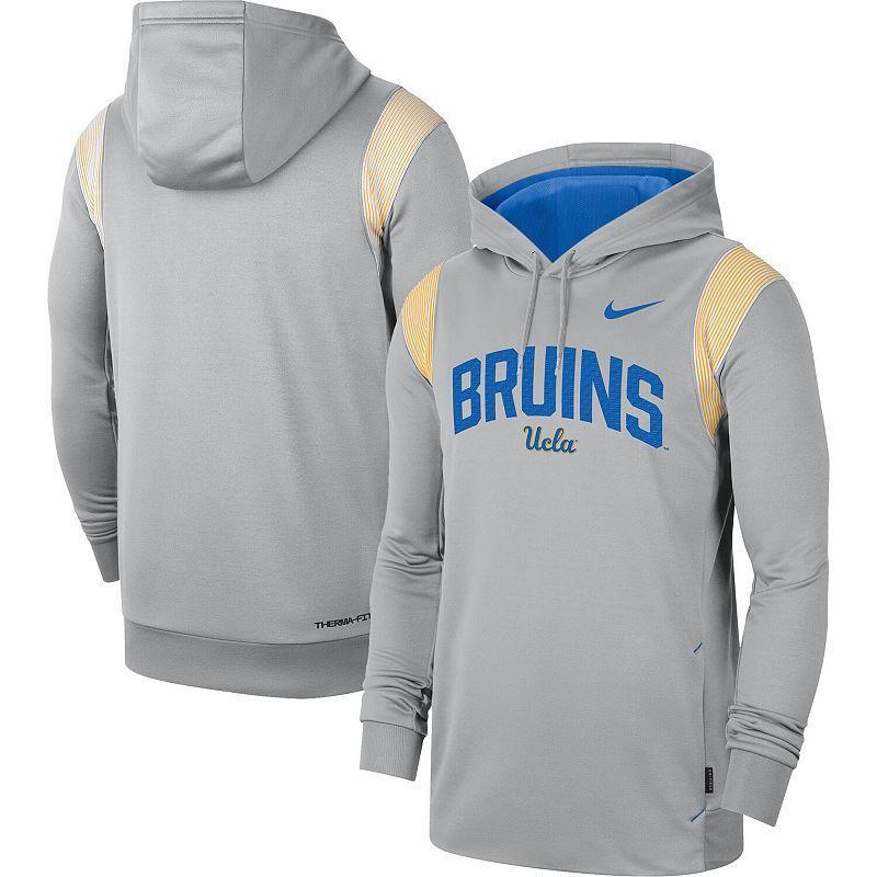 Mens Nike Gray UCLA Bruins 2022 Game Day Sideline Performance Pullover Hoodie Grey Product Image