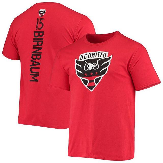 Mens Fanatics Branded Steve Birnbaum Red D.C. United Backer Name & Number T-Shirt Product Image