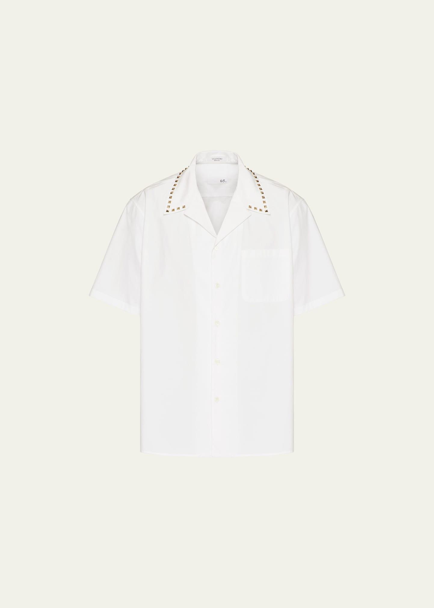 Mens Rockstud Poplin Camp Shirt Product Image