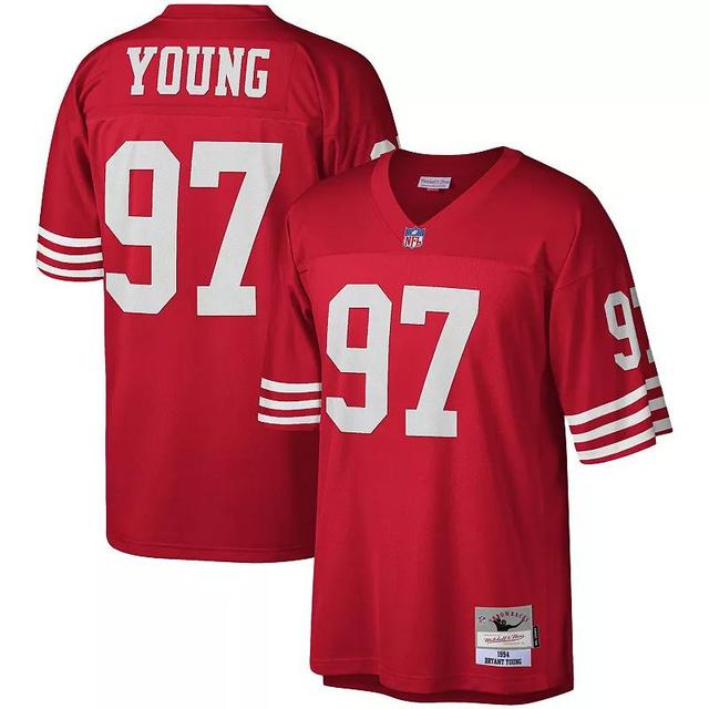 Mens Mitchell & Ness Bryant Young Scarlet San Francisco 49ers Legacy Replica Jersey Product Image