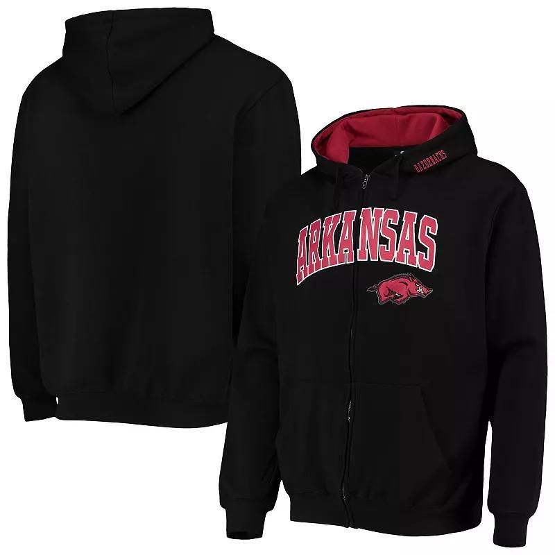 Mens Colosseum Arkansas Razorbacks Arch & Logo 3.0 Full-Zip Hoodie Product Image