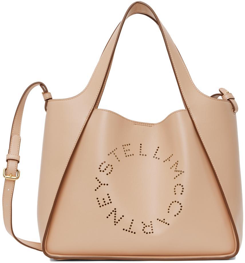 STELLA MCCARTNEY Pink Logo Tote In Nude & Neutrals Product Image