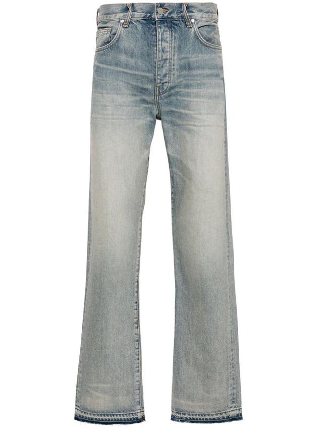 Release-hem Straight-leg Jeans In Blue Product Image