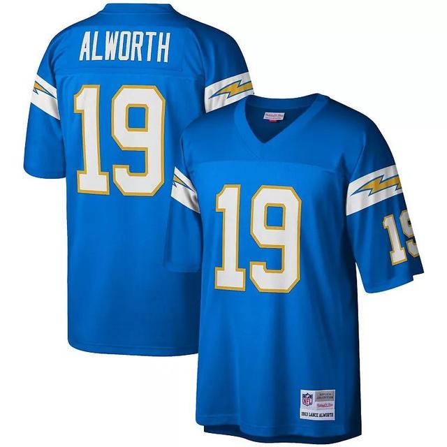 Mens Mitchell & Ness Lance Alworth Powder Blue Los Angeles Chargers Legacy Replica Jersey Product Image