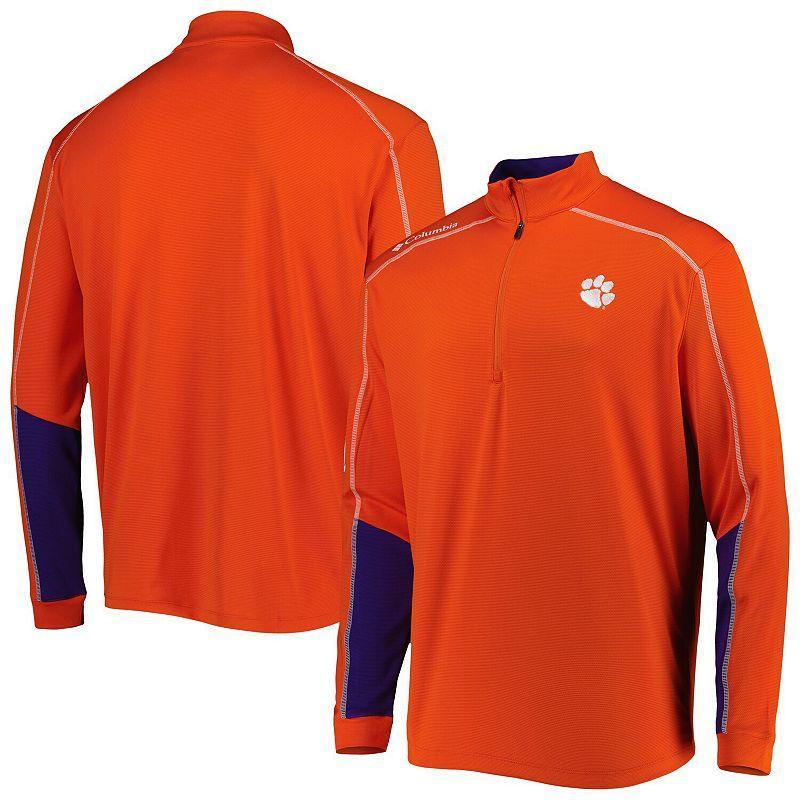 Mens Columbia Orange Clemson Tigers Shotgun 2.0 Omni-Wick Quarter-Zip Jacket Product Image