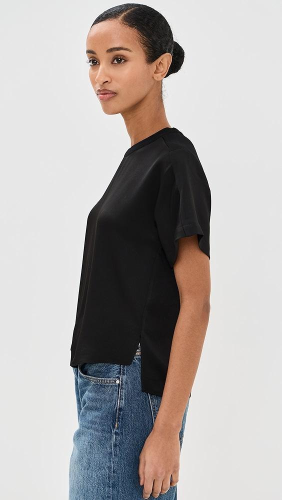 SIMKHAI Addy Knit Back T-Shirt | Shopbop Product Image