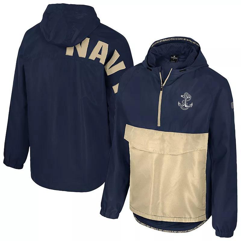 Mens Colosseum Midshipmen Reloaded Anorak Half-Zip Jacket Blue Product Image