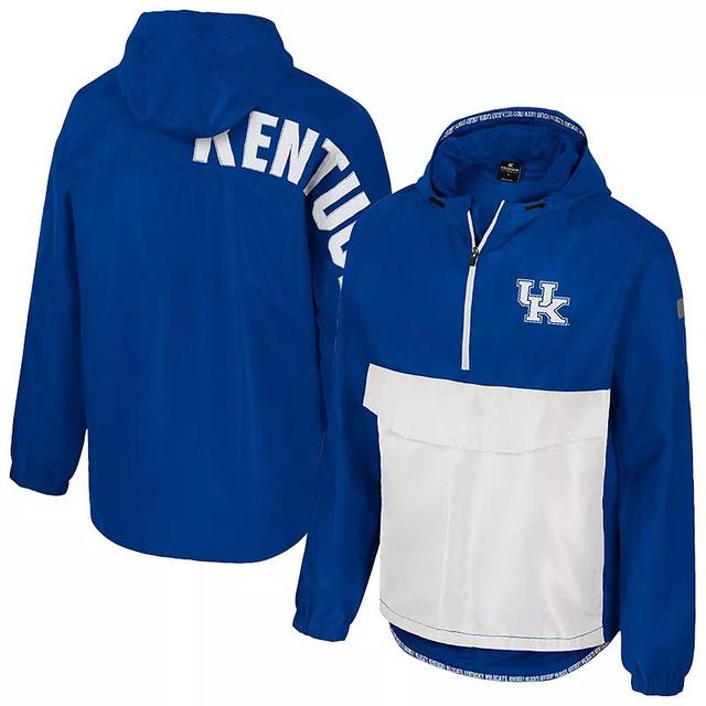 Mens Colosseum Royal Kentucky Wildcats Reloaded Anorak Half-Zip Jacket Product Image