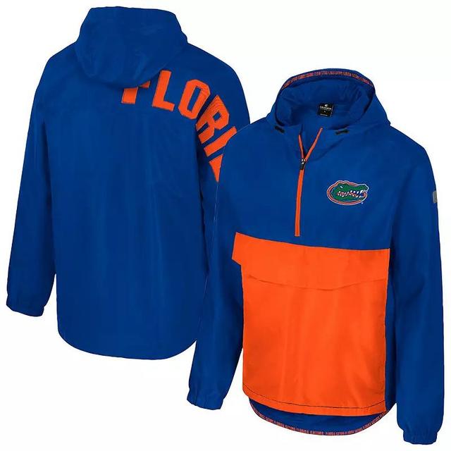 Mens Colosseum Royal Florida Gators Reloaded Anorak Half-Zip Jacket Product Image