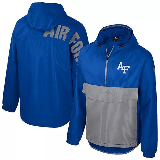 Mens Colosseum Royal Air Force Falcons Reloaded Anorak Half-Zip Jacket Product Image