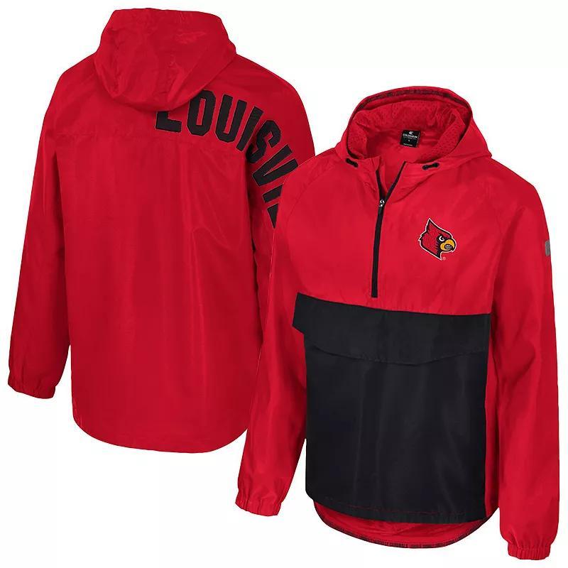 Mens Colosseum Red Utah Utes Reloaded Anorak Half-Zip Jacket Product Image