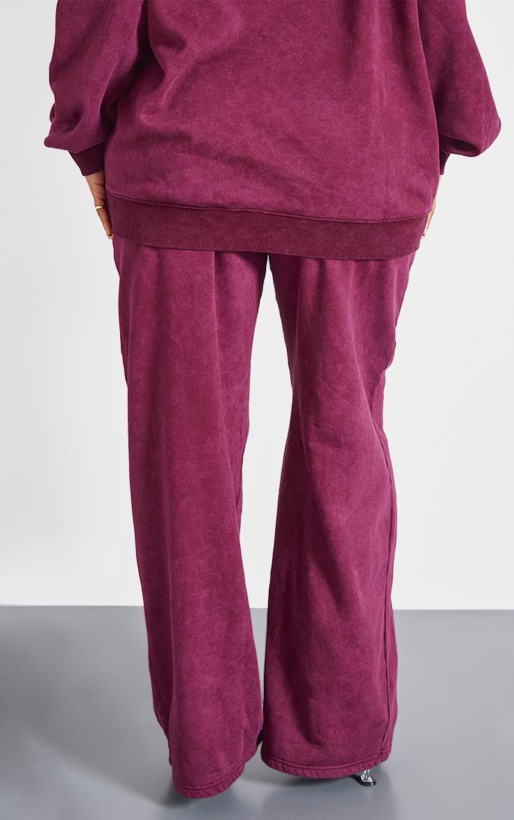 PRETTYLITTLETHING Shape Burgundy Sweatpants Product Image