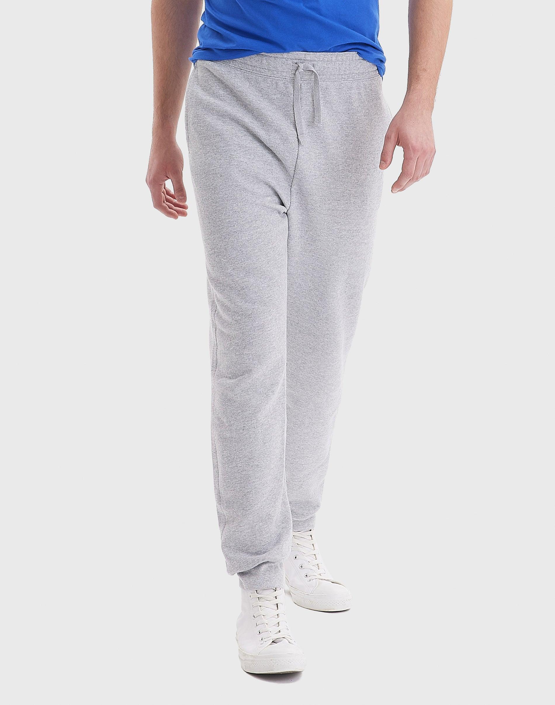 Mens Hanes EcoSmart Sweatpant Light Grey Product Image